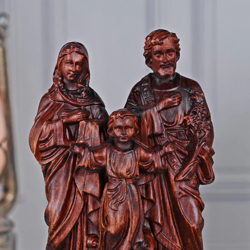 Image of the Holy Family in Wood-Viarello