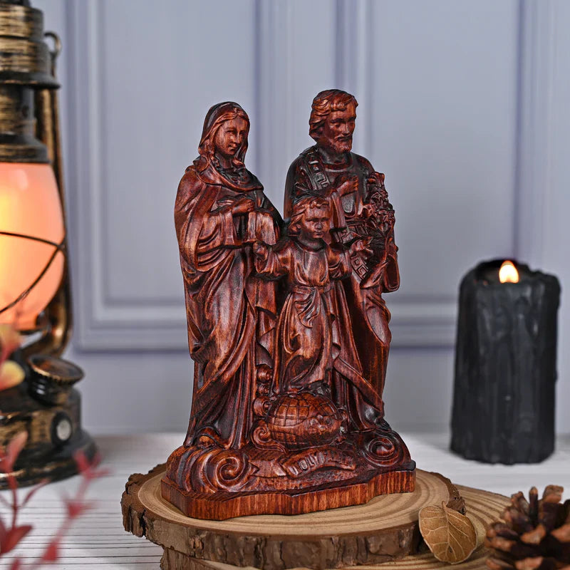 Image of the Holy Family in Wood-Viarello