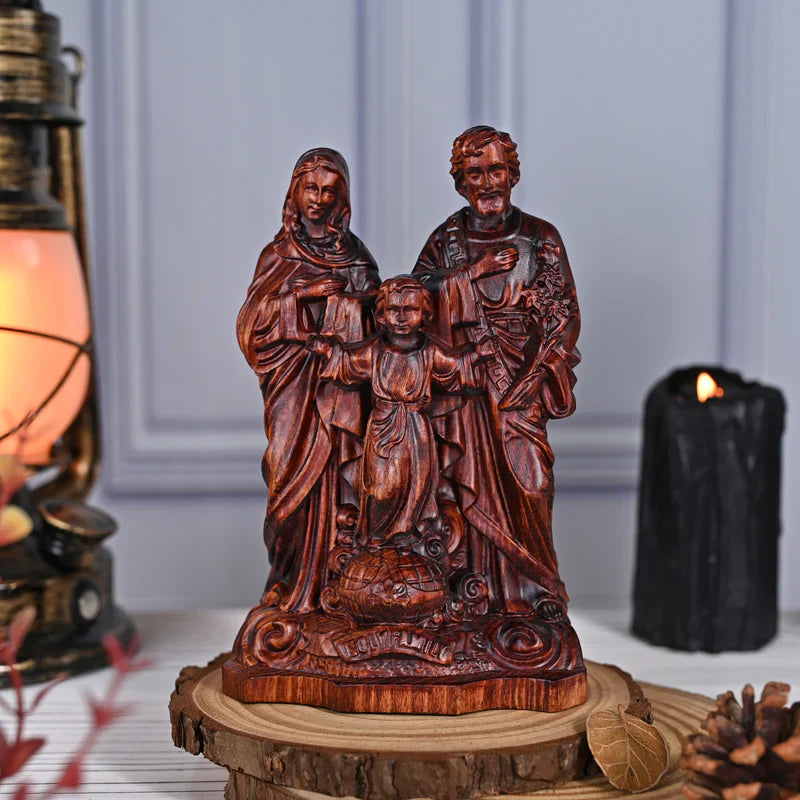 Image of the Holy Family in Wood-Viarello