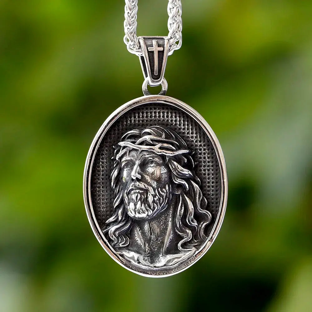 Jesus Christ Crown of Thorns Christian Necklace-Viarello