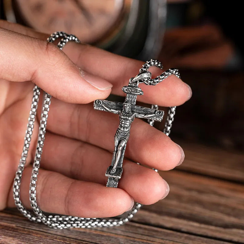 Jesus Christ Crucifix Necklace - The Crucifixion-Viarello