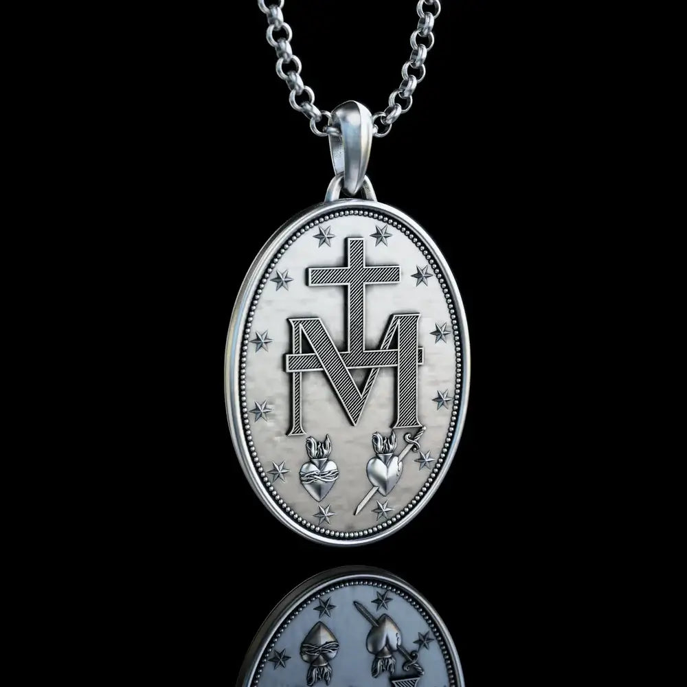 Miraculous Medal Necklace of Our Lady of Grace-Viarello