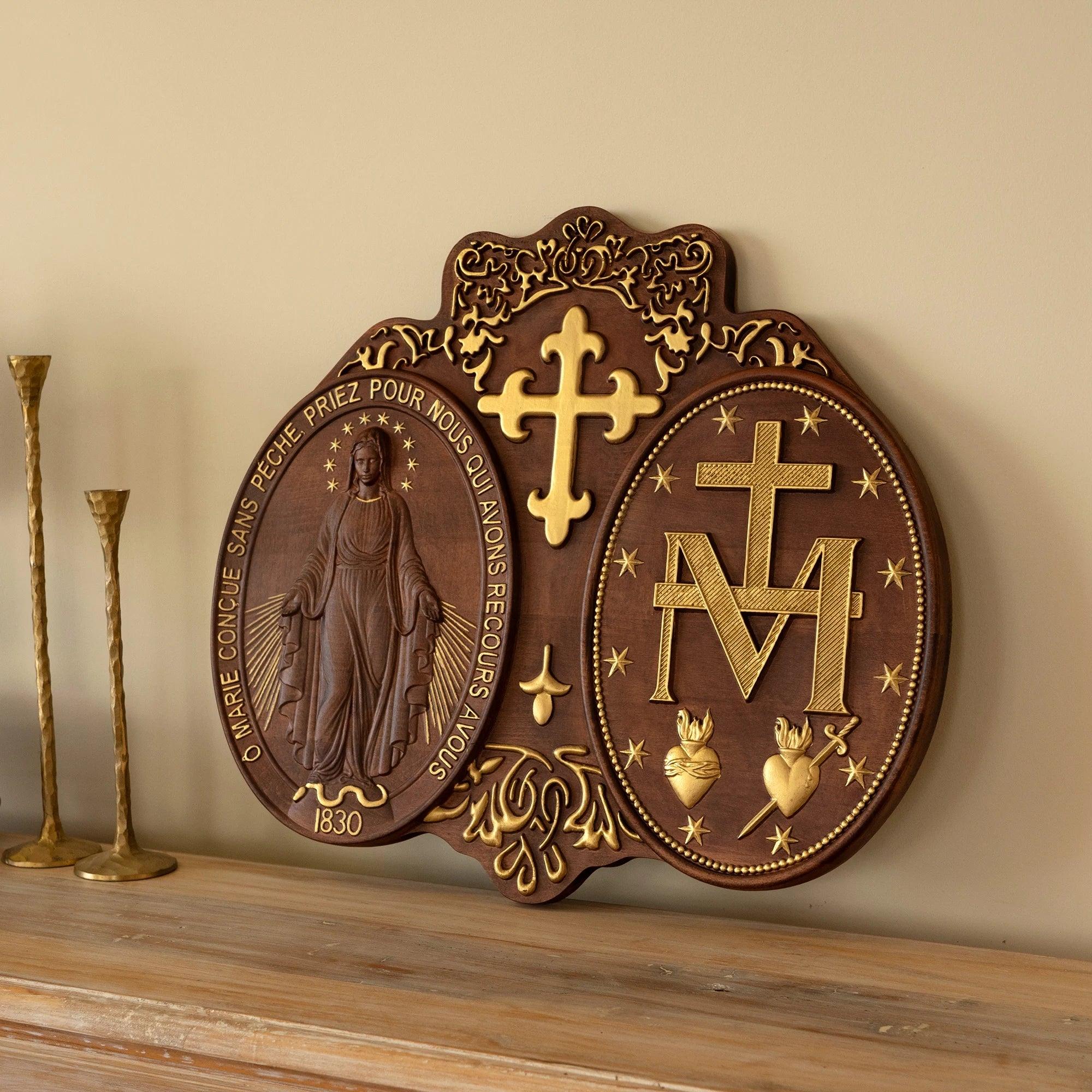 Miraculous Medal of Our Lady of Graces Sculpture-Viarello