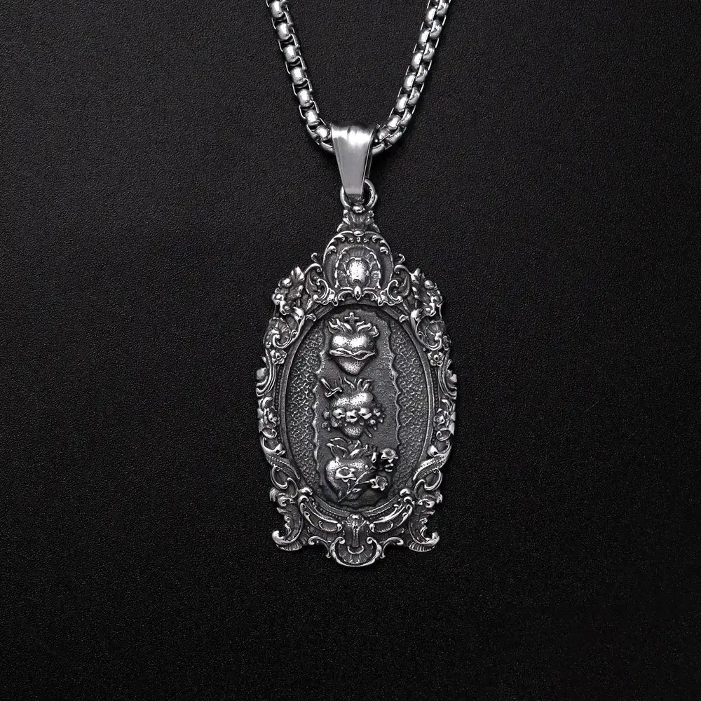 Necklace of the Three Sacred Hearts of the Holy Family-Viarello