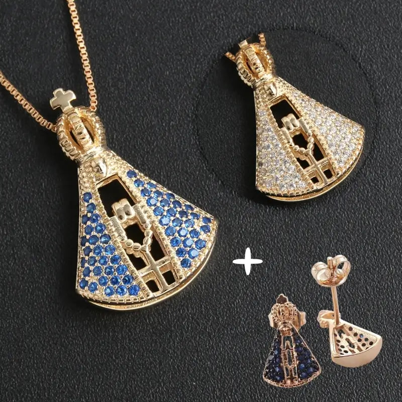 Our Lady of Aparecida Necklace - Double-Sided-Viarello