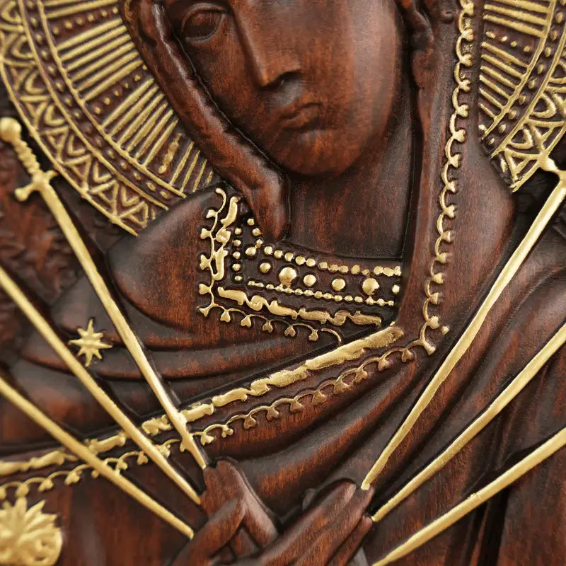 Our Lady of Sorrows Wood Sculpture-Viarello