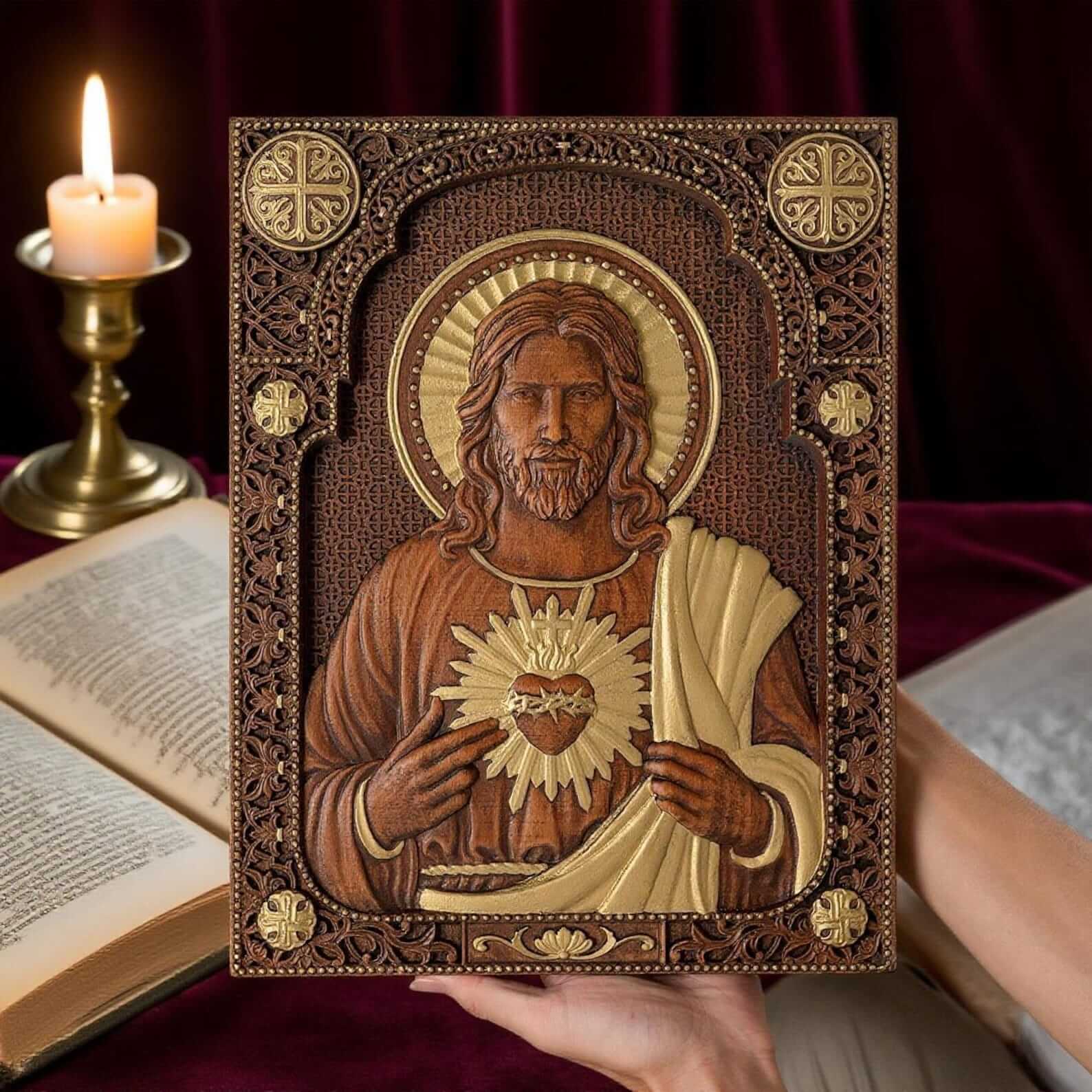 Sacred Heart of Jesus in Wood-Viarello