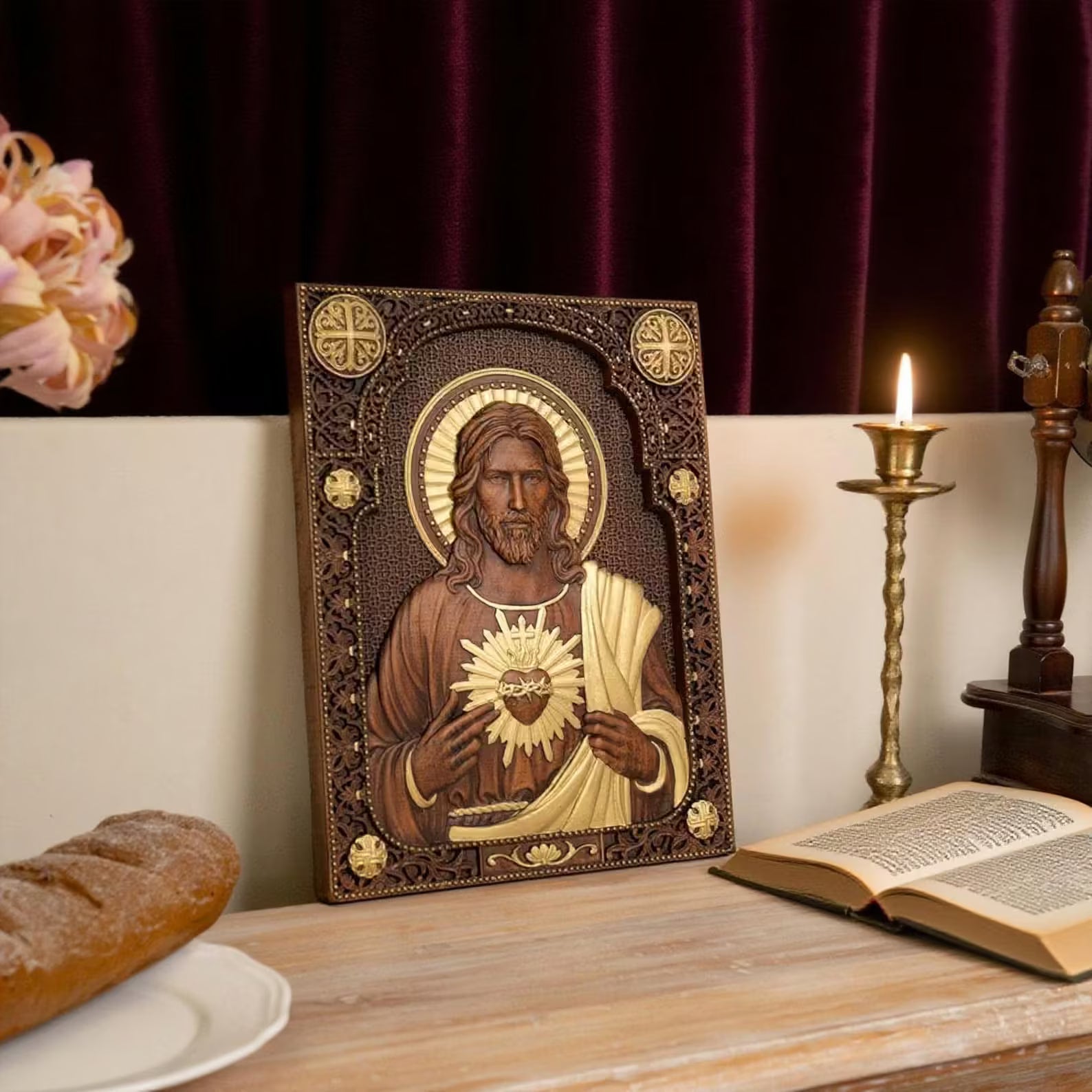 Sacred Heart of Jesus in Wood-Viarello