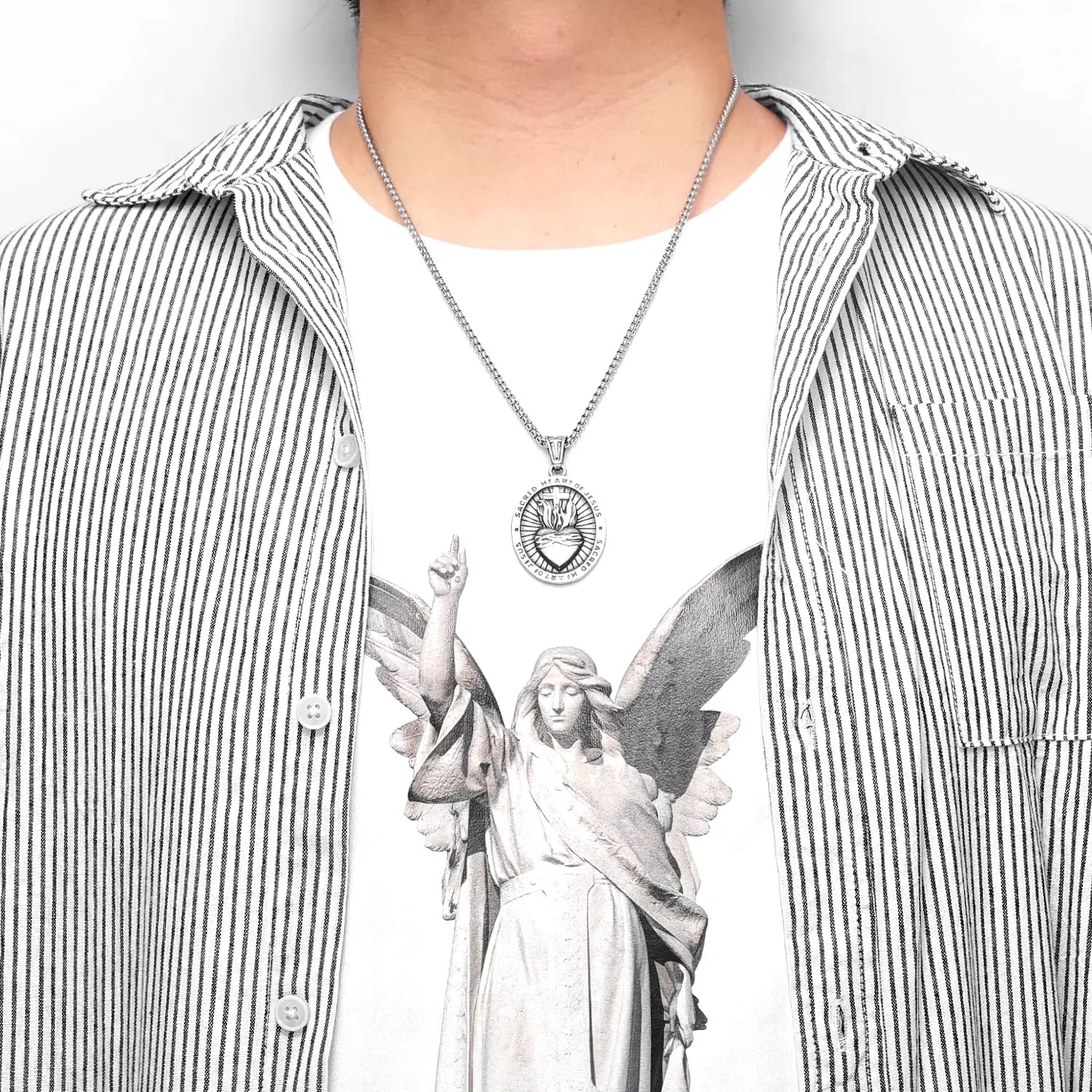 Sacred Heart of Jesus Necklace-Viarello