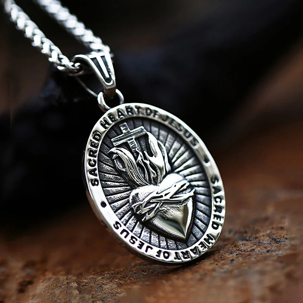 Sacred Heart of Jesus Necklace-Viarello