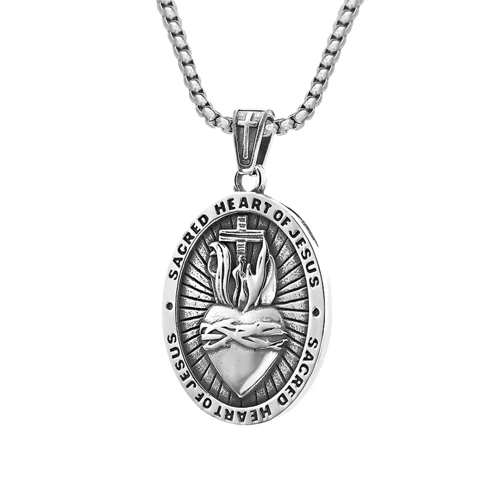 Sacred Heart of Jesus Necklace-Viarello