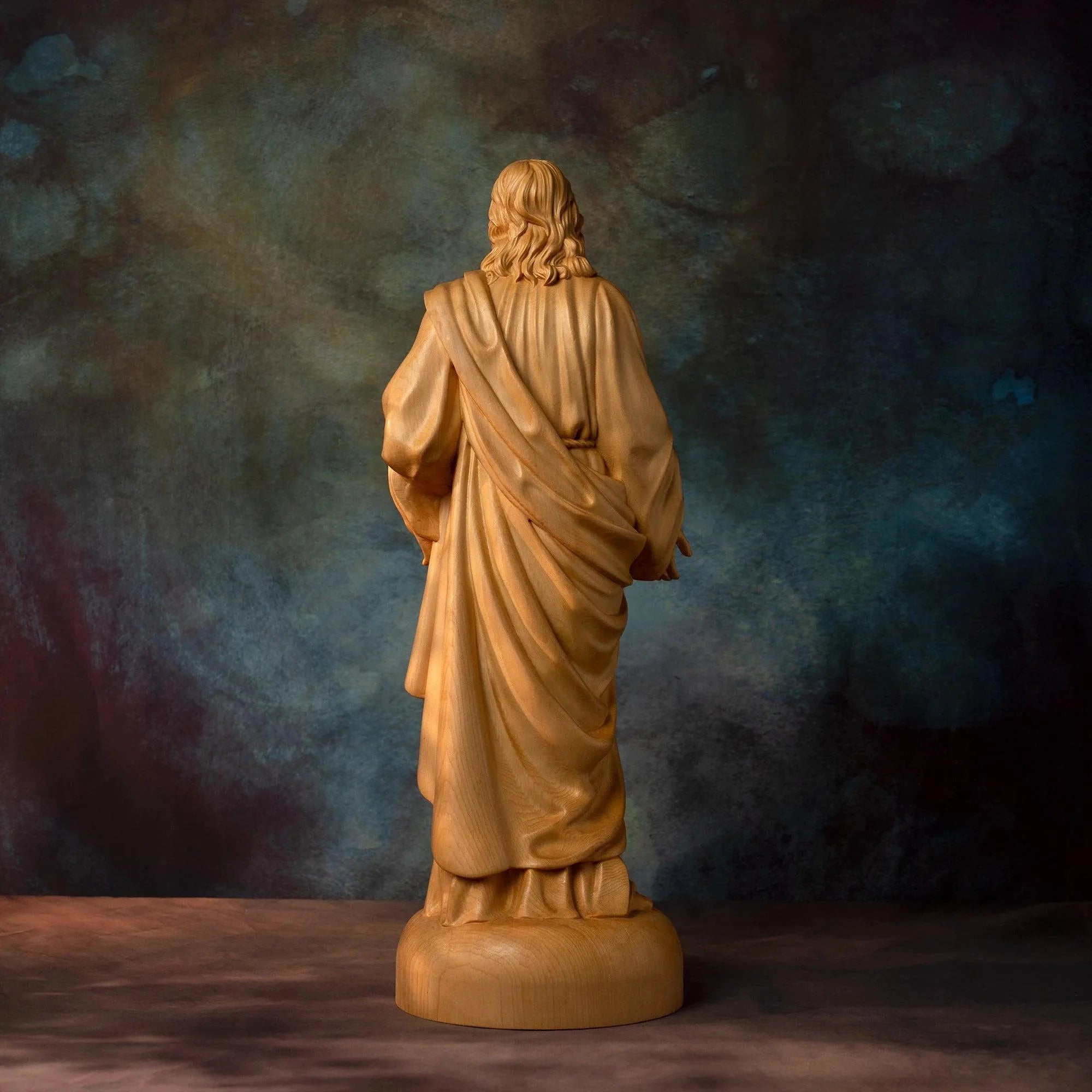 Sacred Heart of Jesus Statue in Wood-Viarello