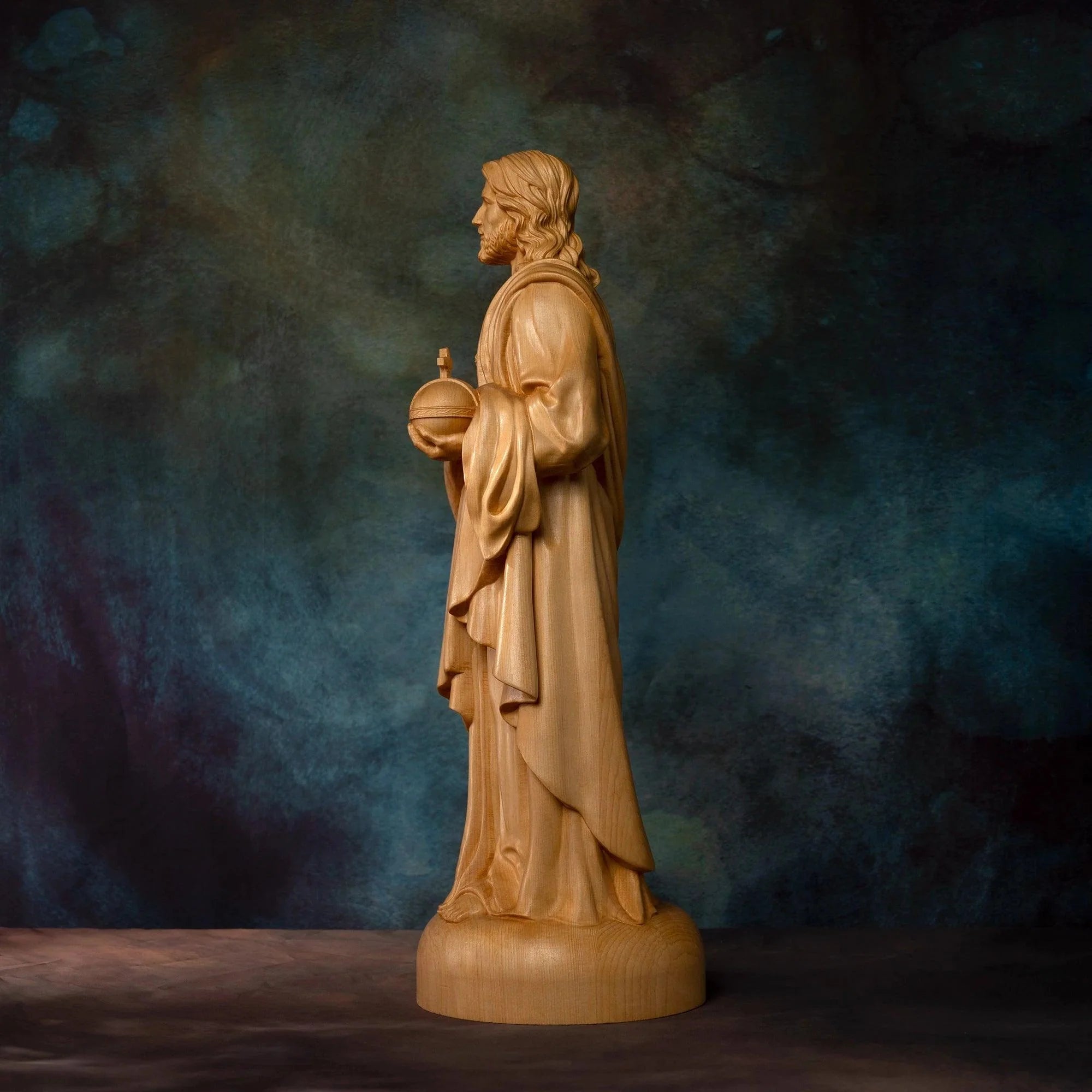 Sacred Heart of Jesus Statue in Wood-Viarello