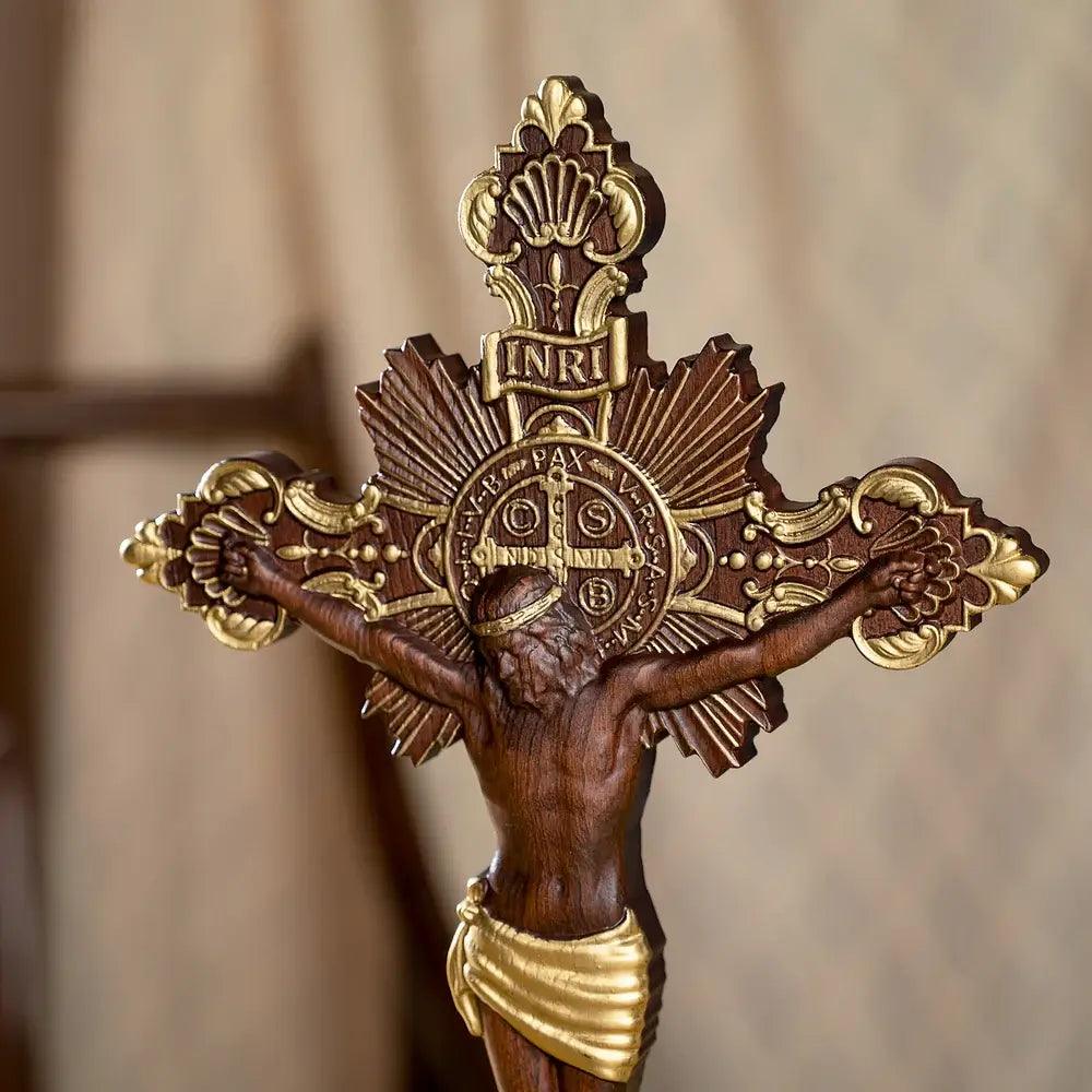 Saint Benedict Exorcist Cross (FREE GIFT: TABLE STAND)-Viarello