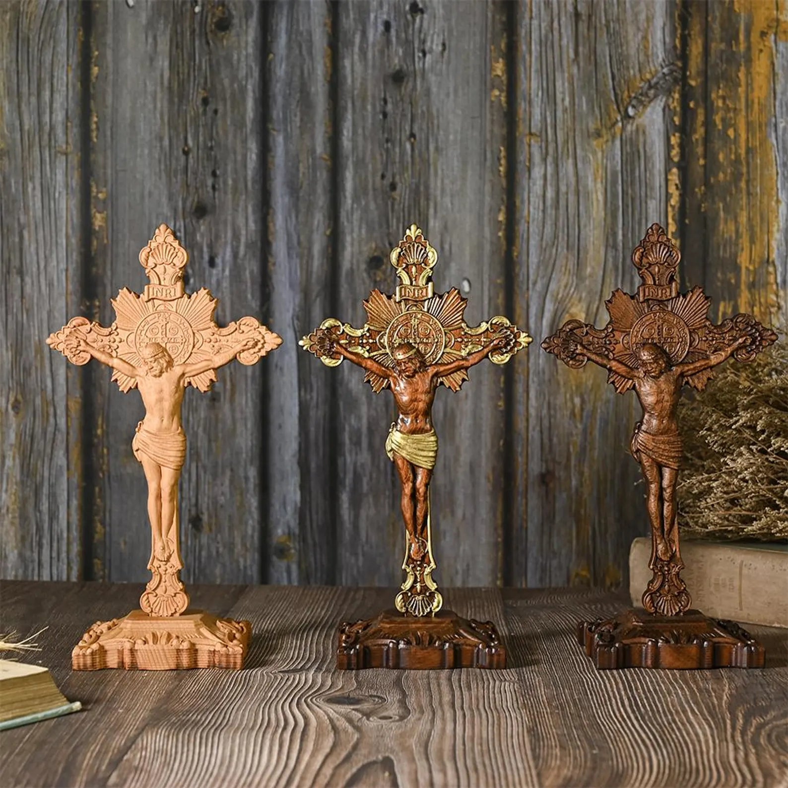 Saint Benedict Exorcist Cross (FREE GIFT: TABLE STAND)-Viarello