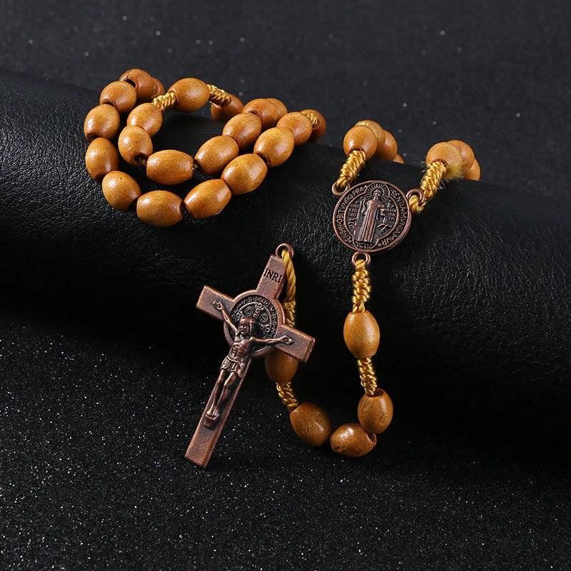 Saint Benedict Medal Rosary — Light-Viarello