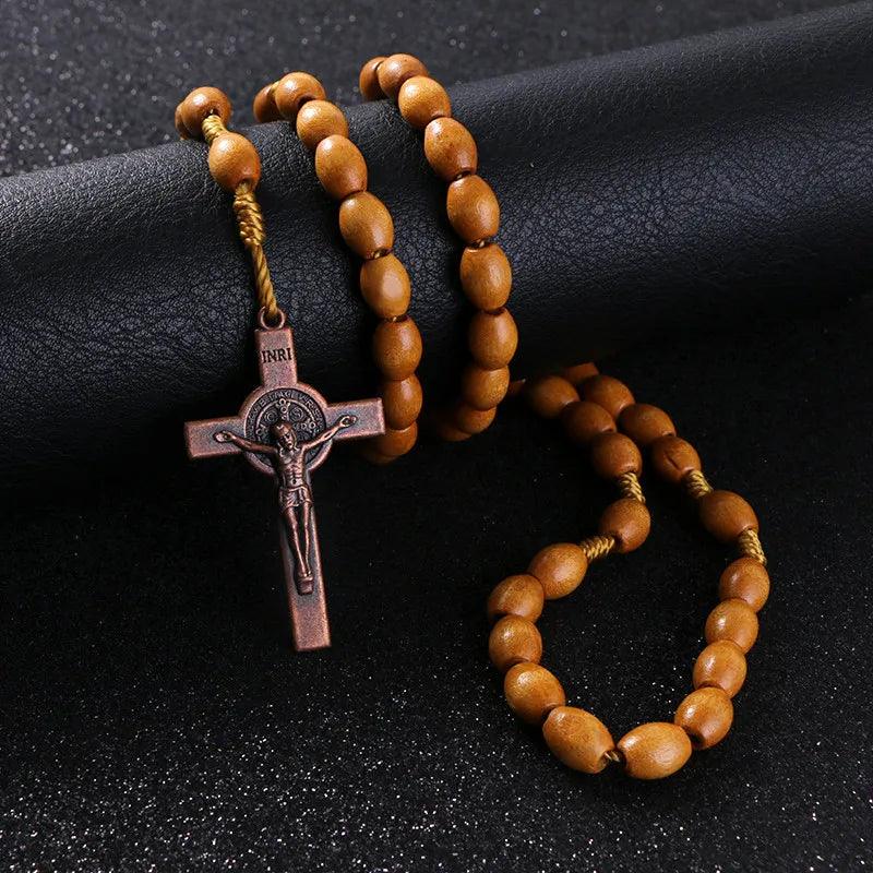 Saint Benedict Medal Rosary — Light-Viarello