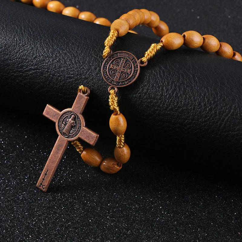 Saint Benedict Medal Rosary — Light-Viarello