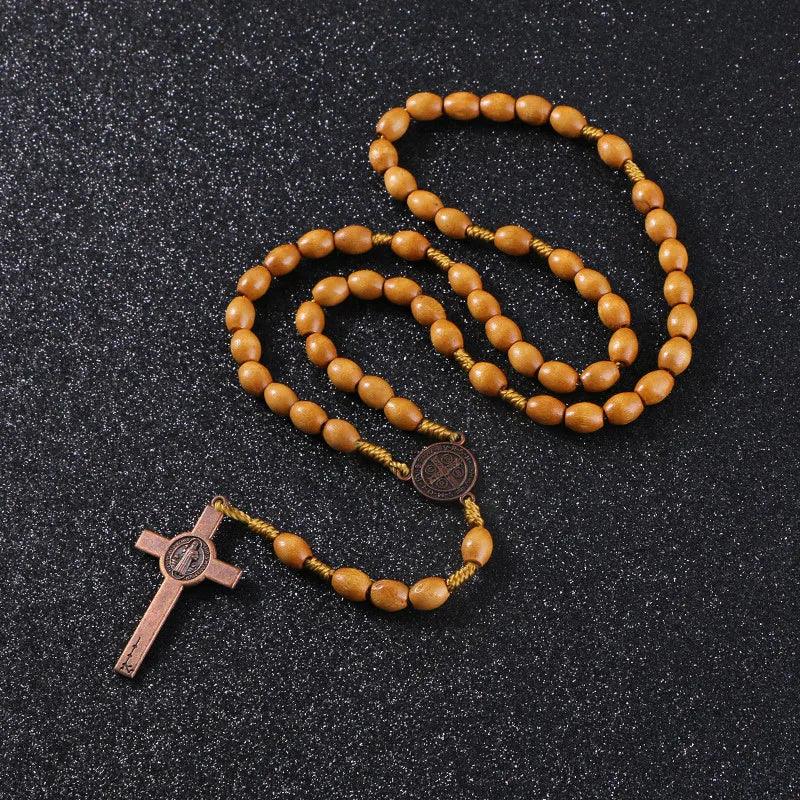 Saint Benedict Medal Rosary — Light-Viarello