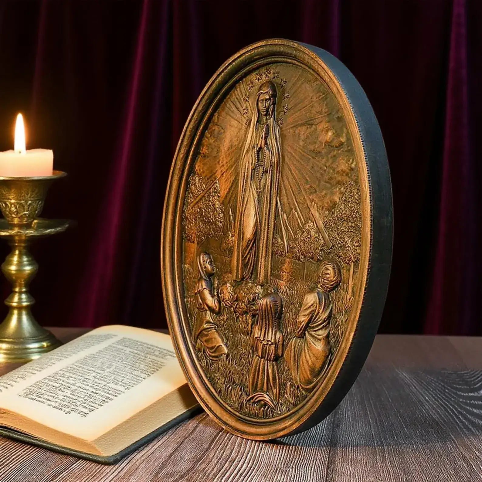 Sculpture of Our Lady of Fatima in Wood-Viarello