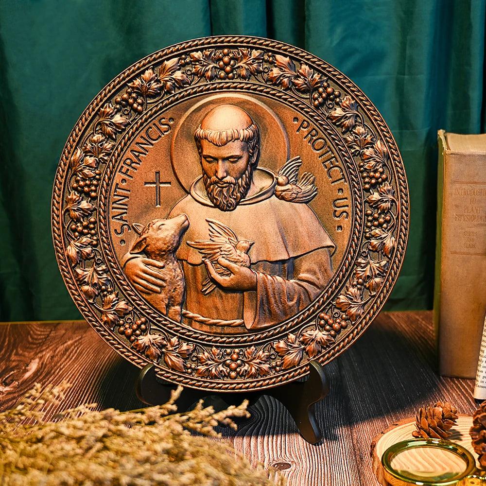 Sculpture of Saint Francis of Assisi in Wood-Viarello