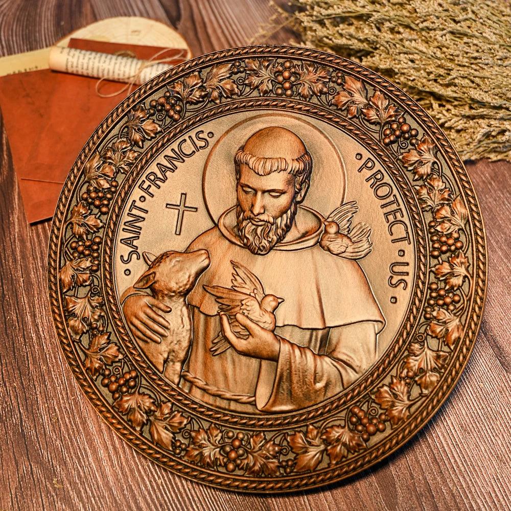 Sculpture of Saint Francis of Assisi in Wood-Viarello