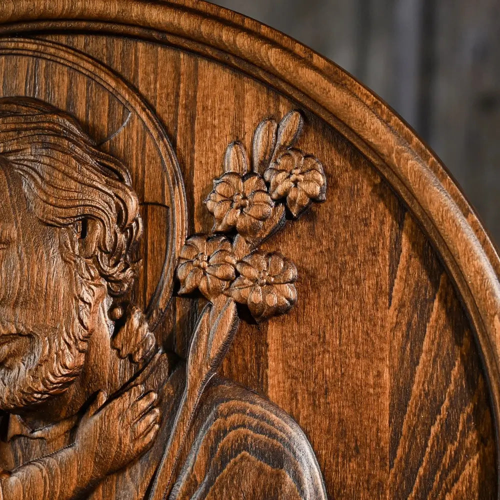 Sculpture of Saint Joseph and the Child Jesus - Father's Day Gift-Viarello