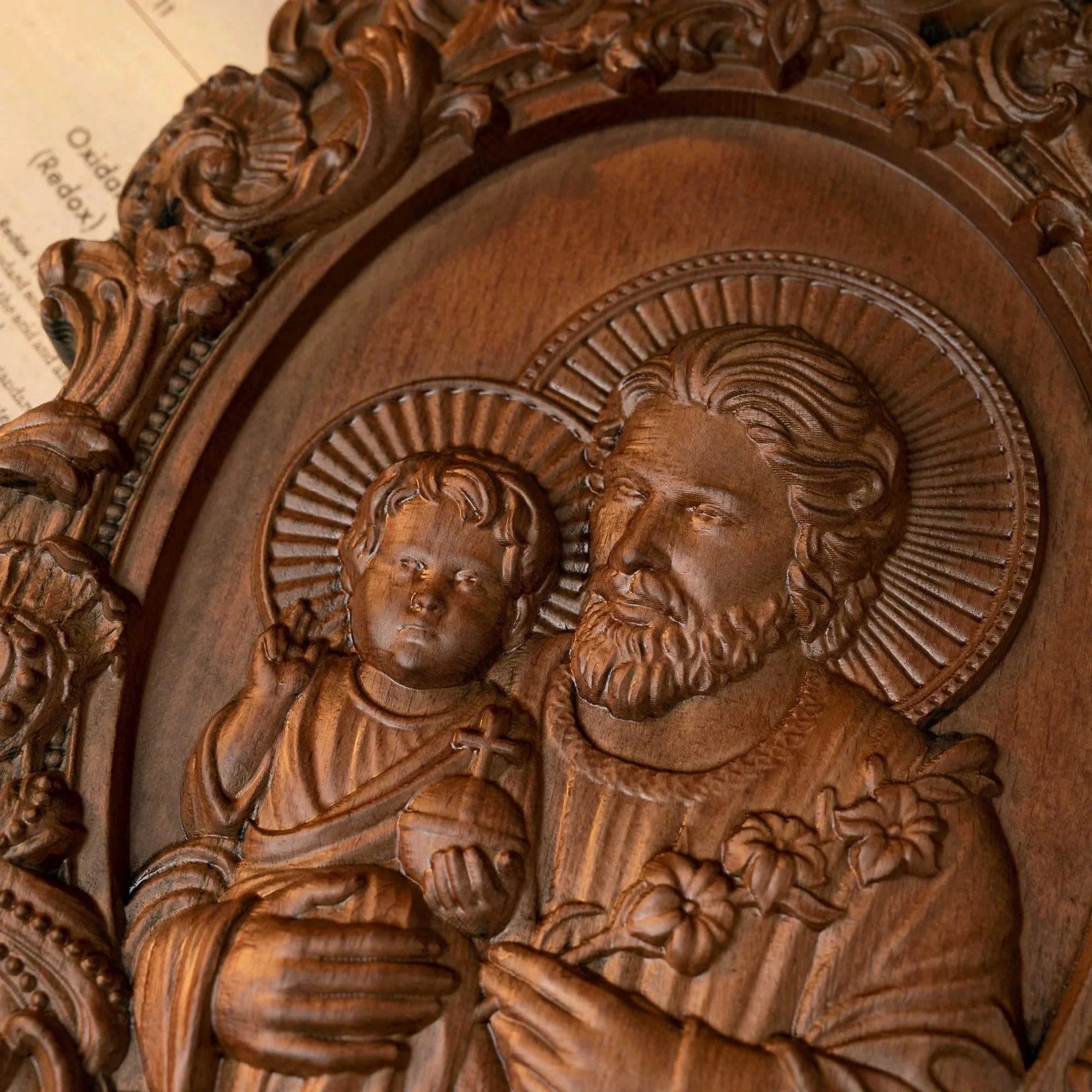 Sculpture of Saint Joseph and the Child Jesus-Viarello
