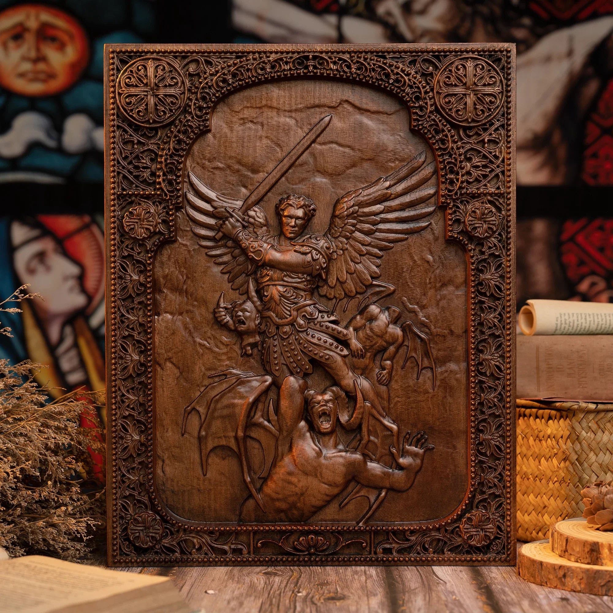 Sculpture of Saint Michael the Archangel - The Sword-Viarello