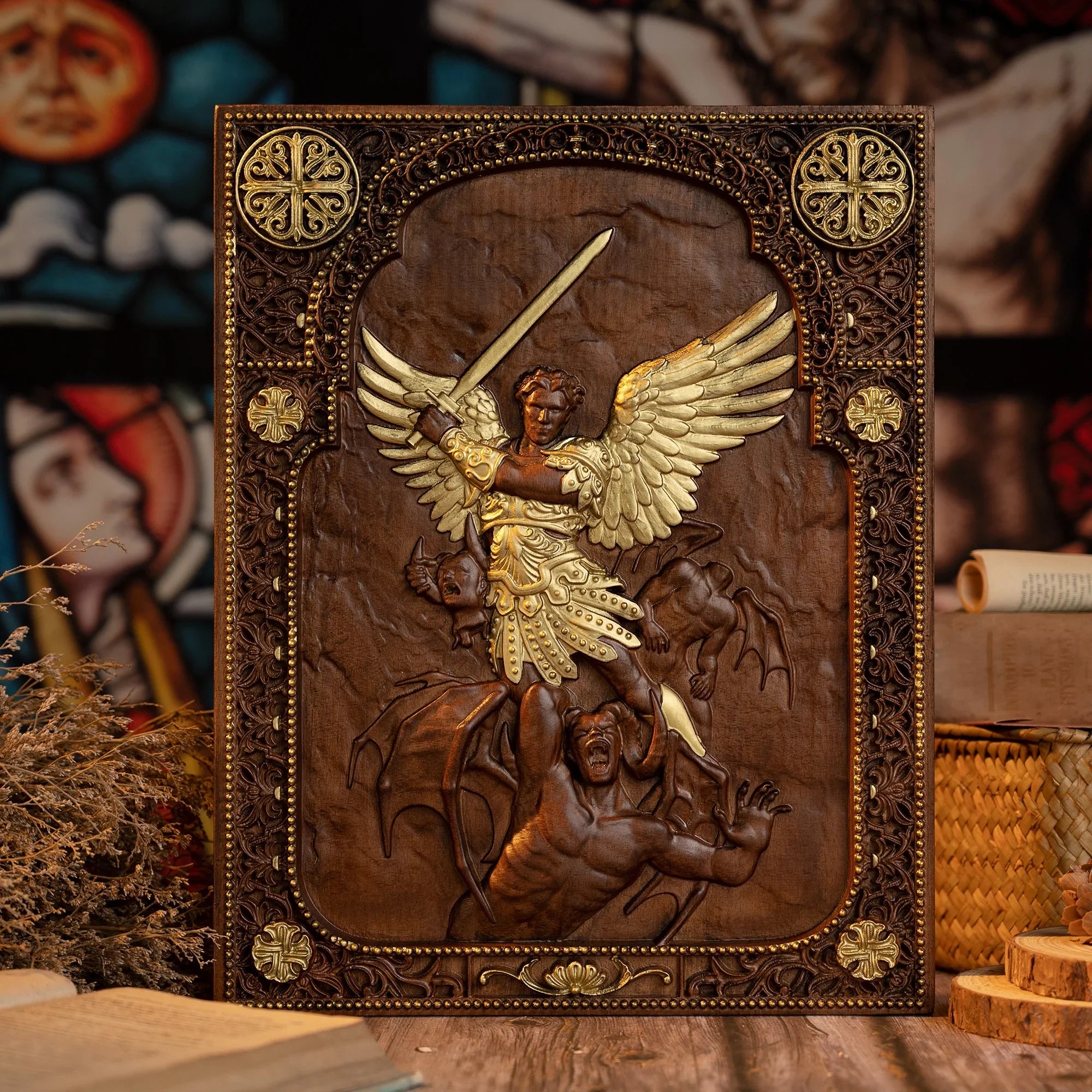 Sculpture of Saint Michael the Archangel - The Sword-Viarello