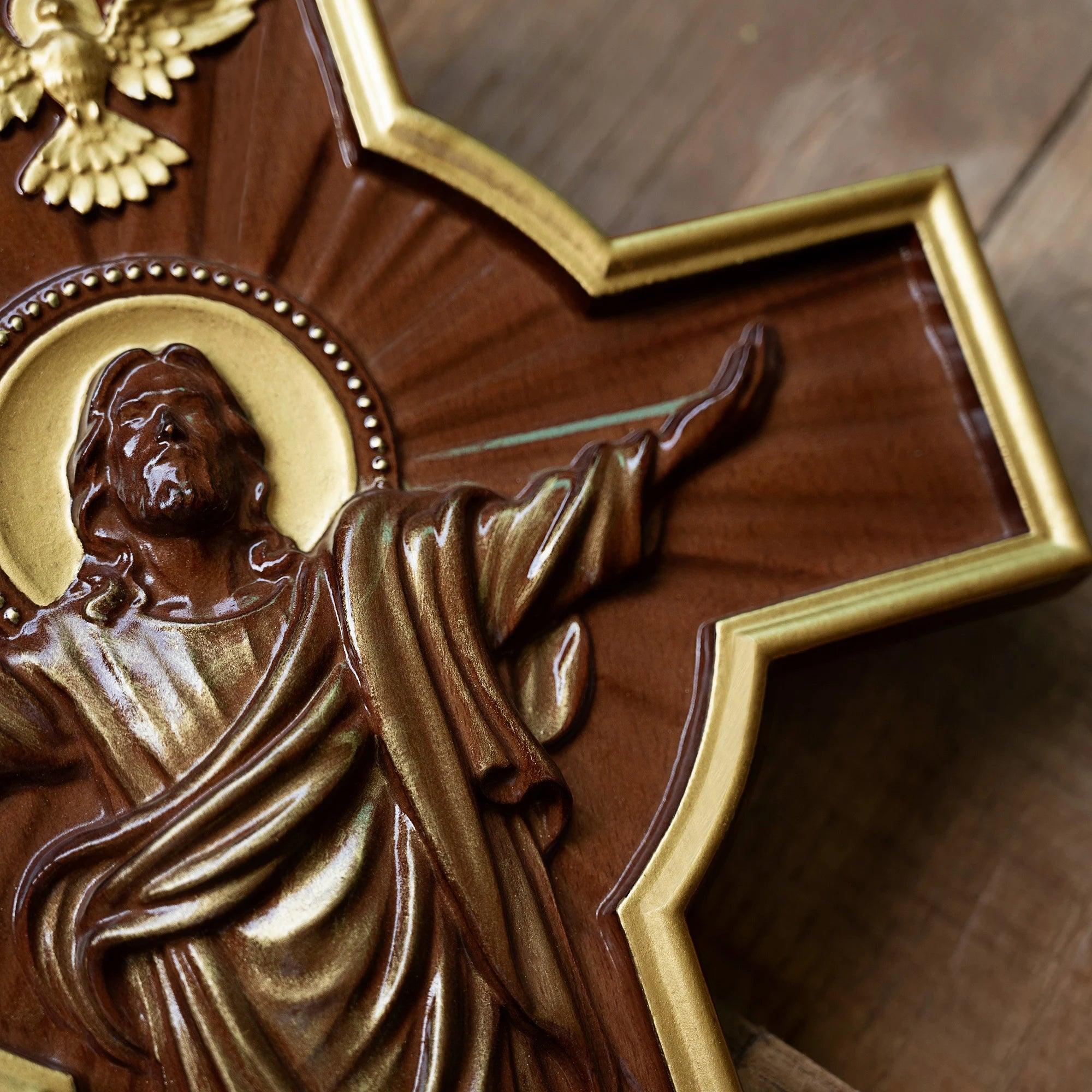 Sculpture of the Ascension of Jesus Christ in Wood-Viarello