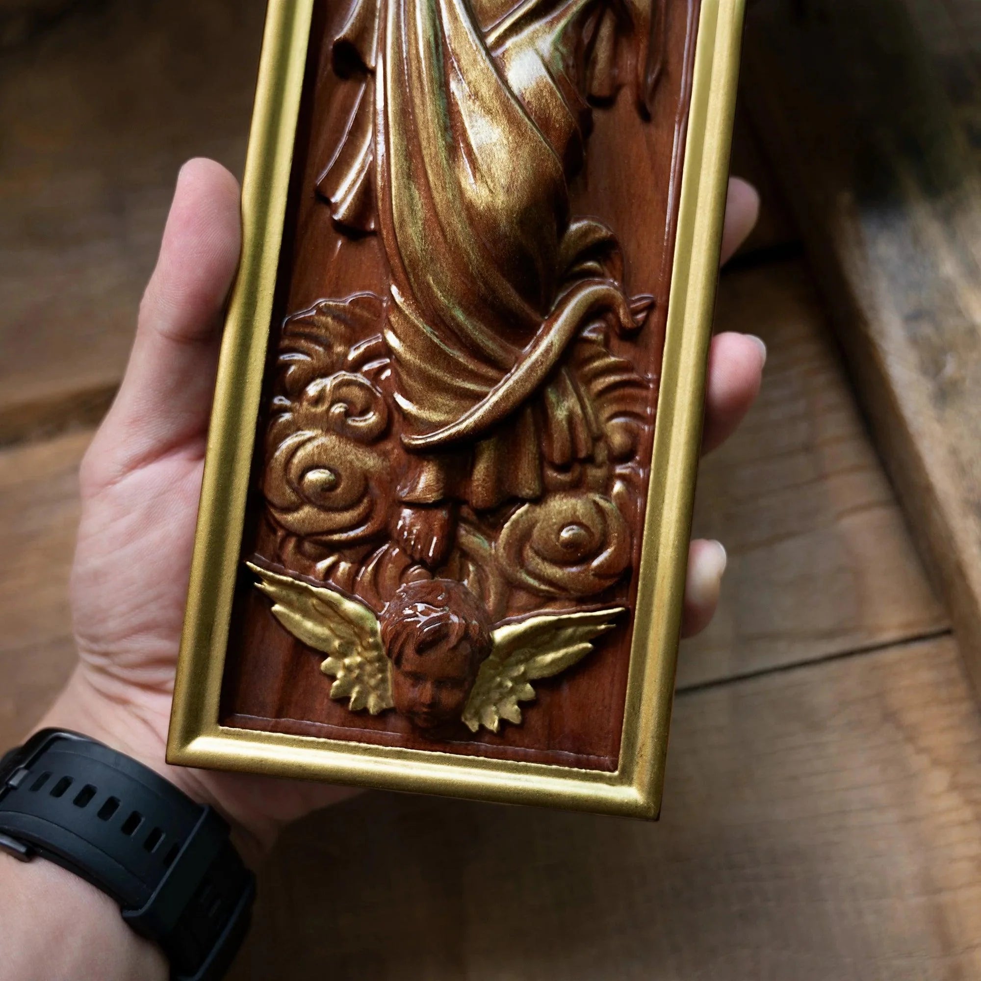 Sculpture of the Ascension of Jesus Christ in Wood-Viarello