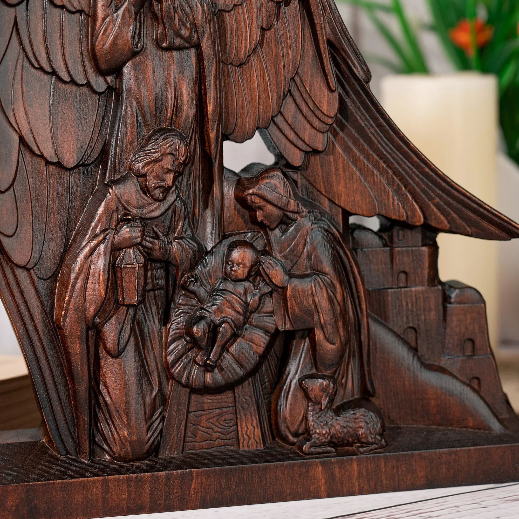 Sculpture of the Holy Family and Guardian Angel-Viarello