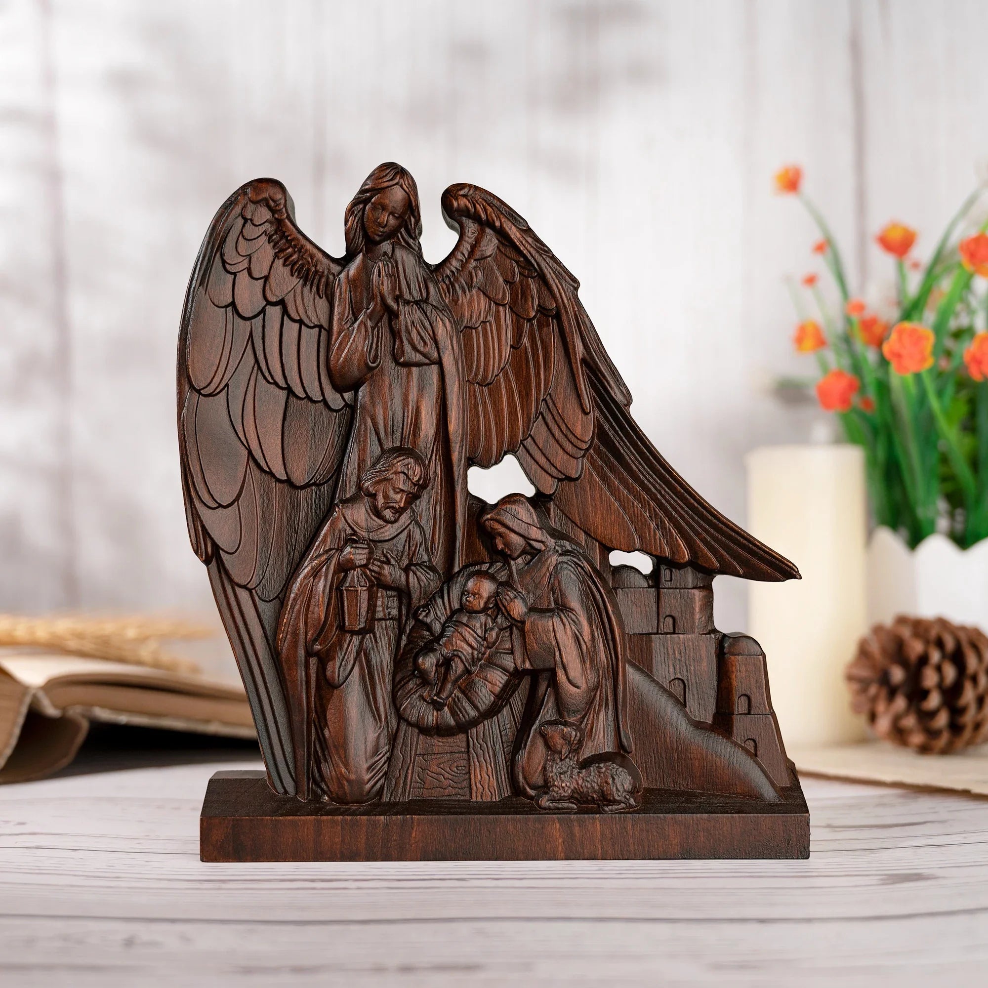 Sculpture of the Holy Family and Guardian Angel-Viarello
