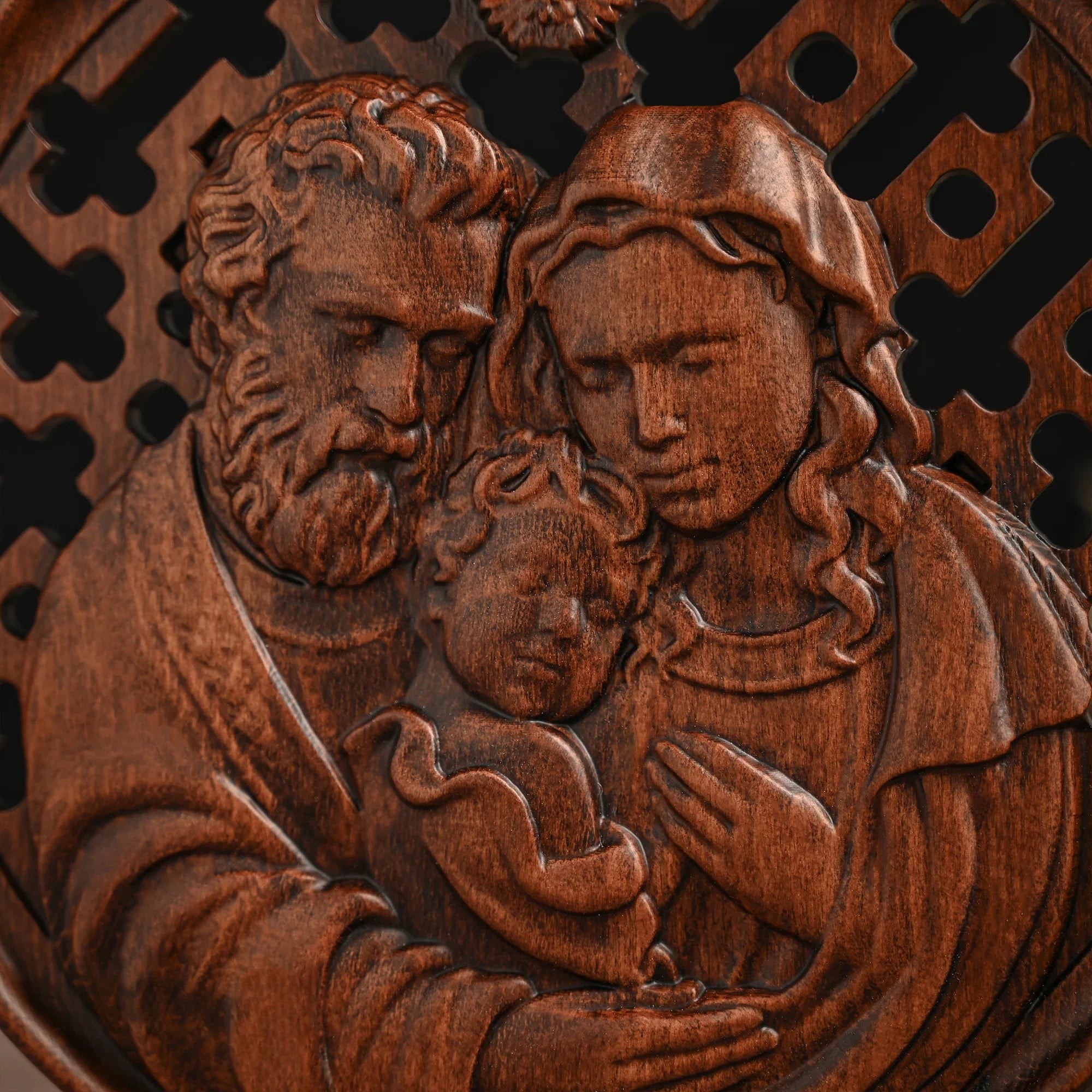 Sculpture of the Holy Family and the Holy Spirit-Viarello