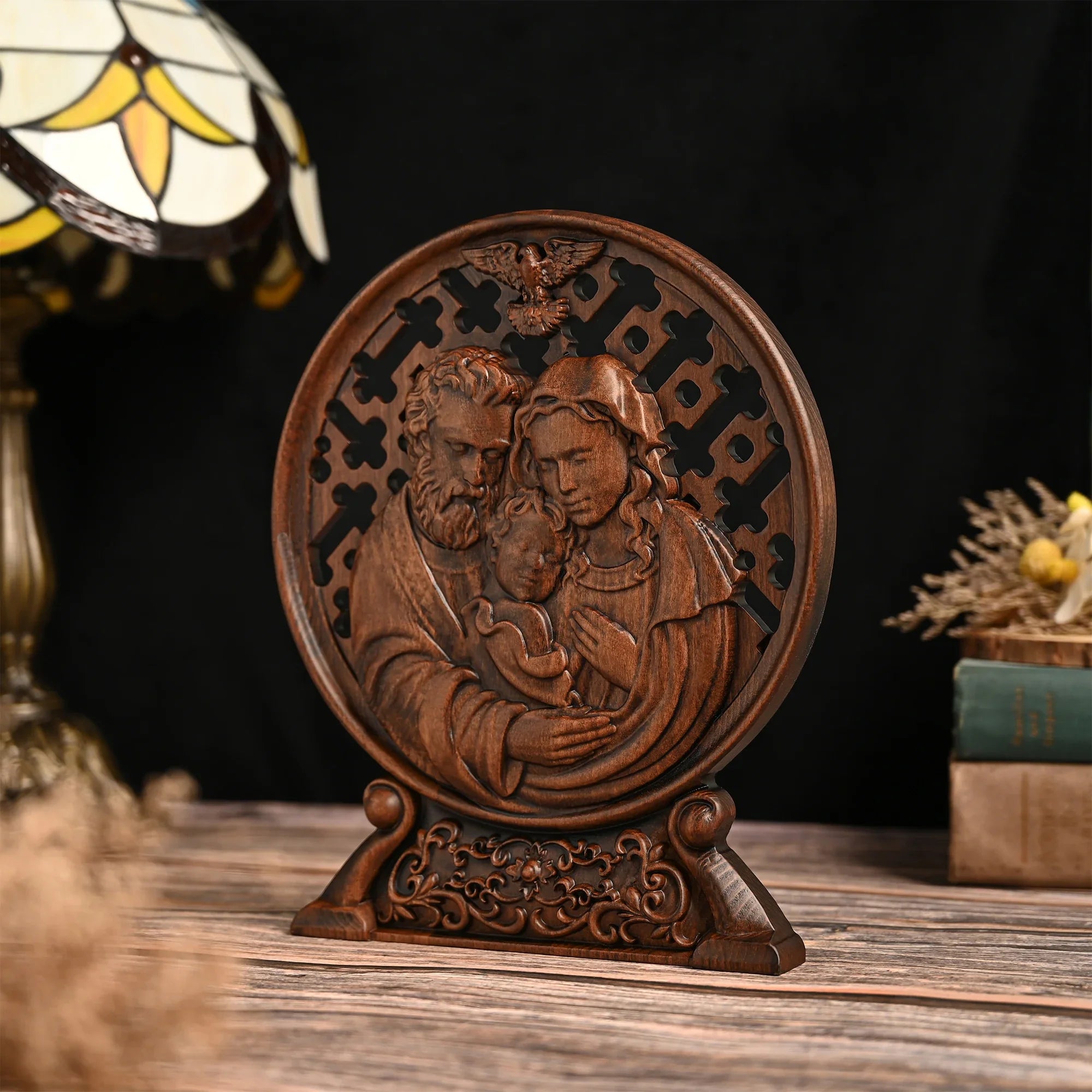Sculpture of the Holy Family and the Holy Spirit-Viarello
