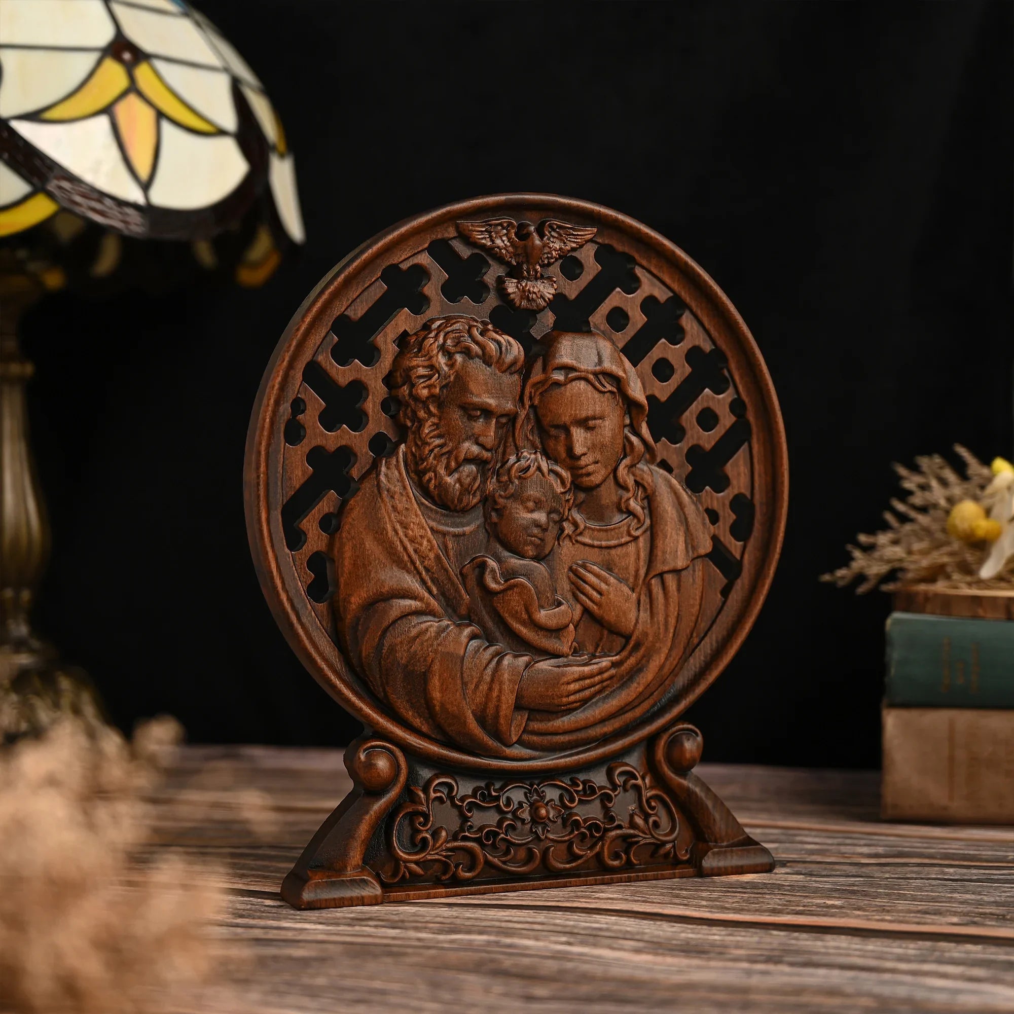 Sculpture of the Holy Family and the Holy Spirit-Viarello