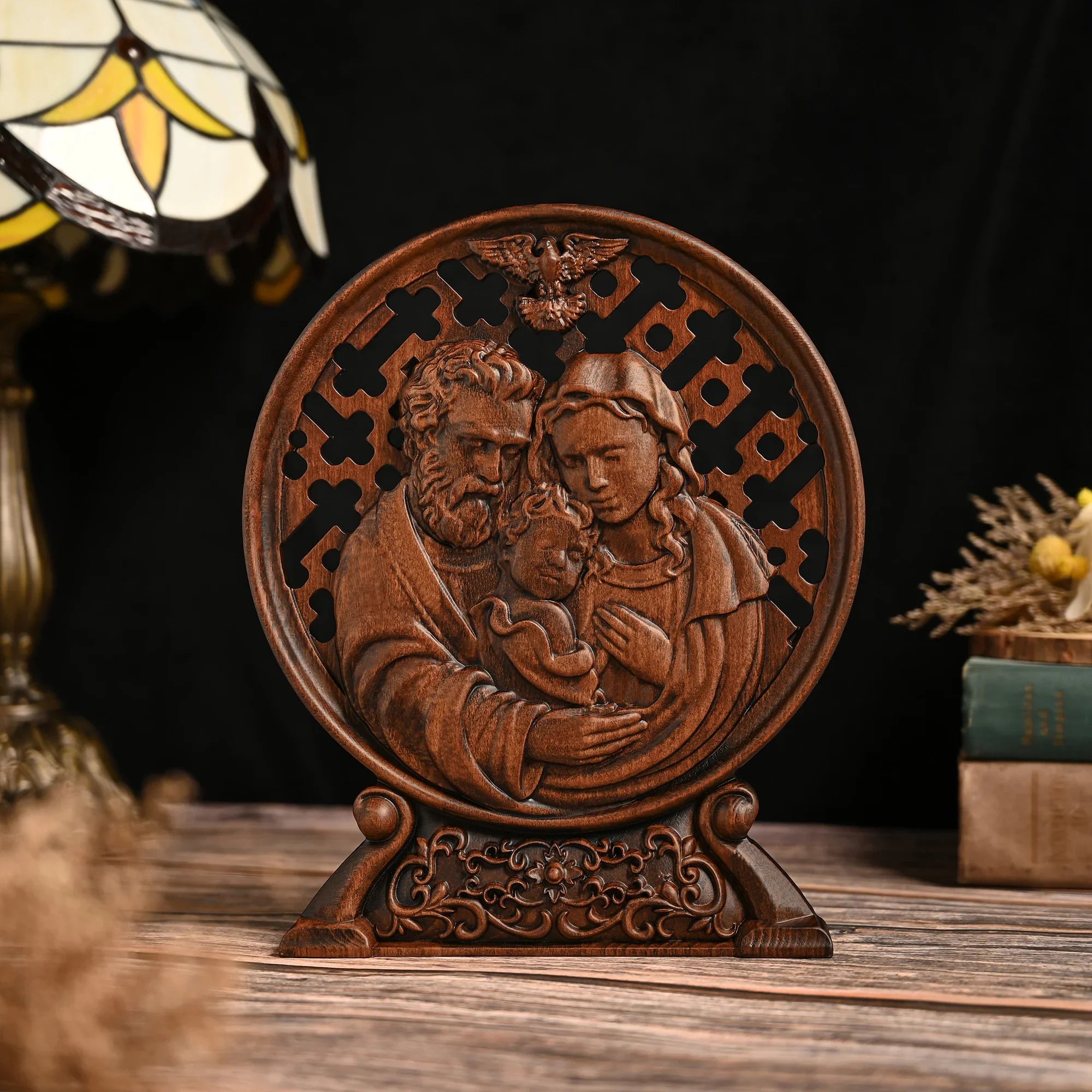 Sculpture of the Holy Family and the Holy Spirit-Viarello