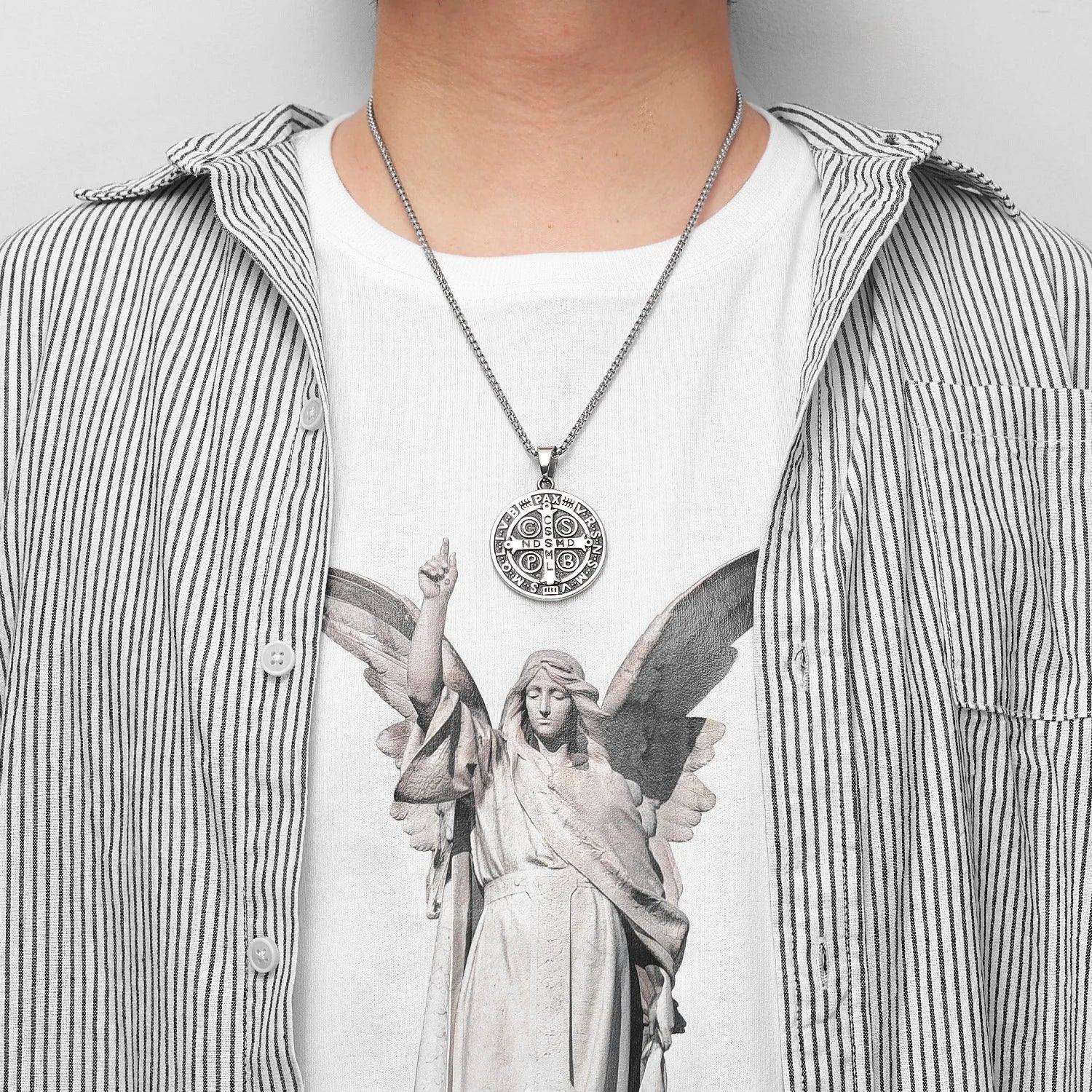 St. Benedict Medal Necklace-Viarello