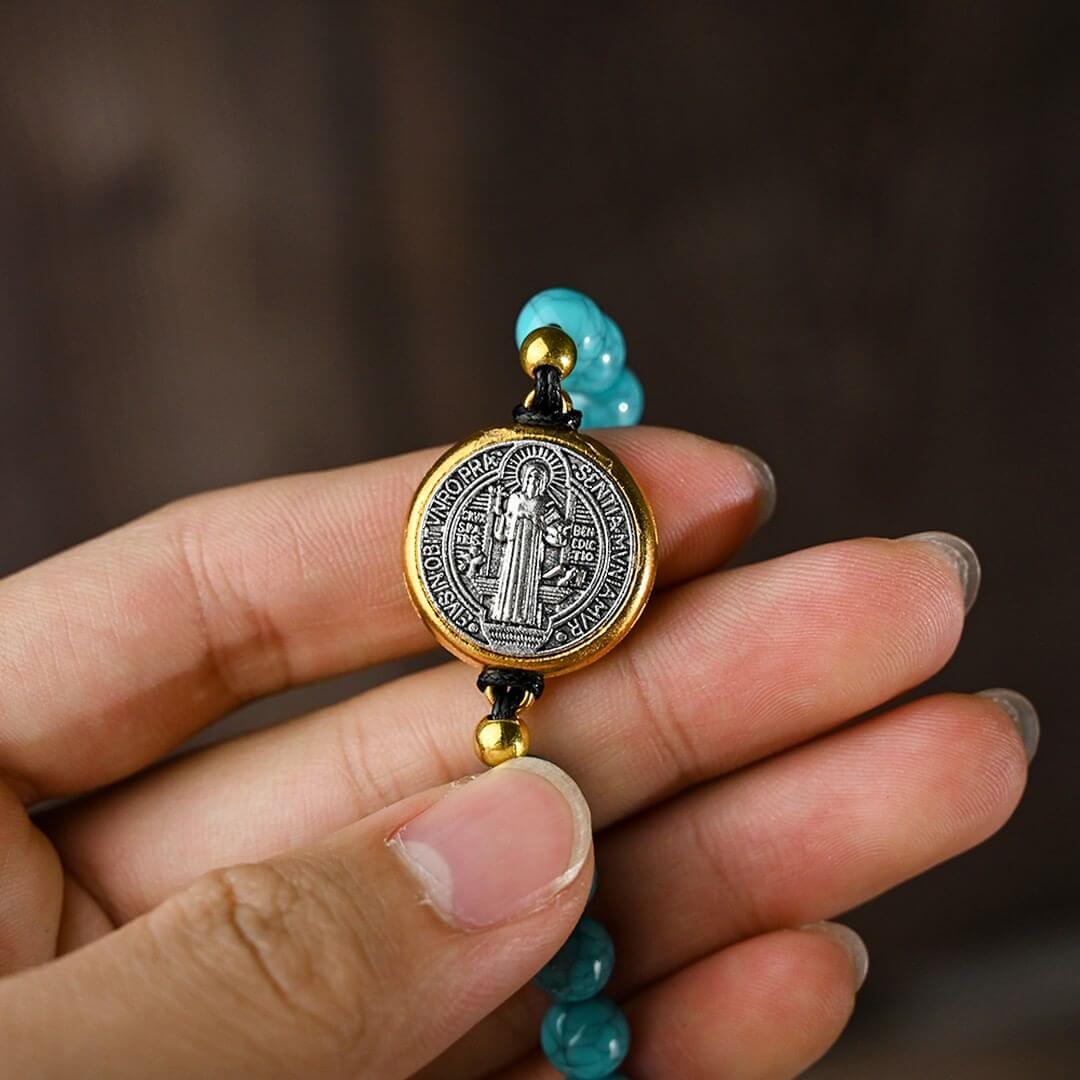 Turquoise Stone Bracelet Saint Benedict-Viarello