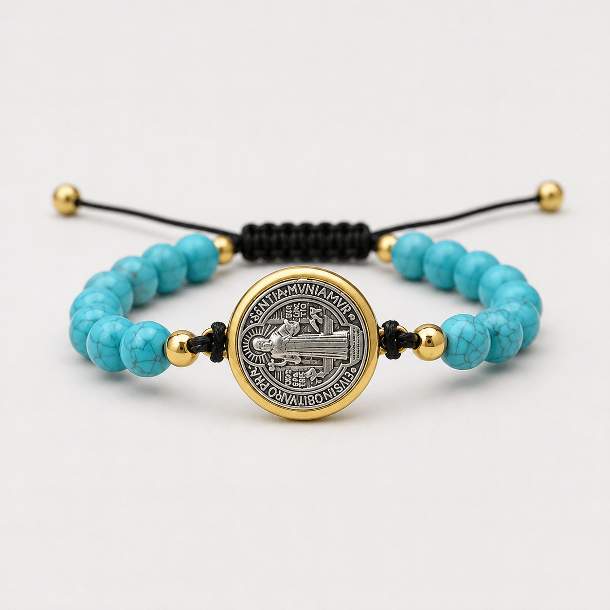 Turquoise Stone Bracelet Saint Benedict-Viarello