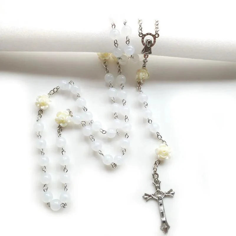White Luminous Rosary of the Virgin Mary-Viarello