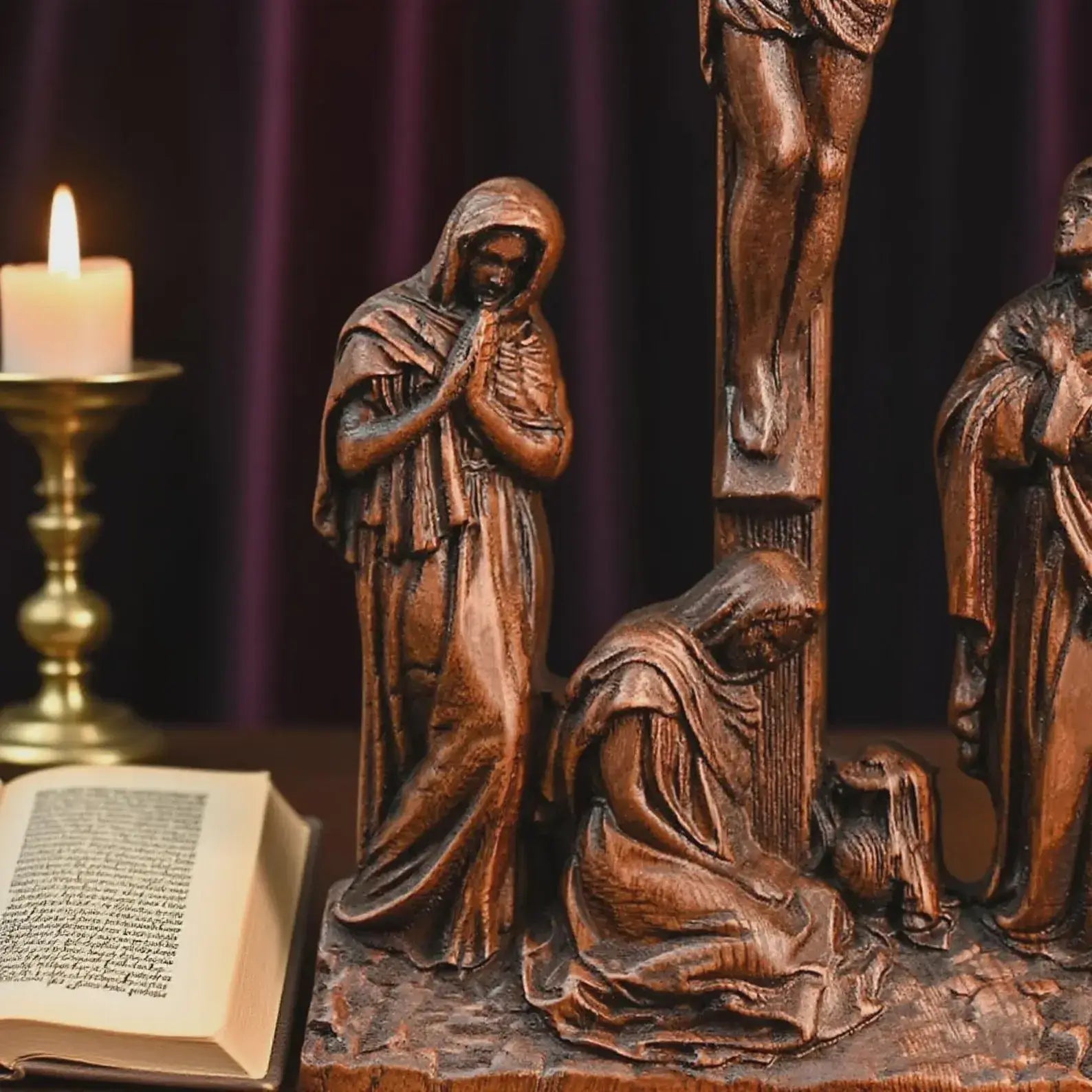 Wooden Crucifix-Viarello