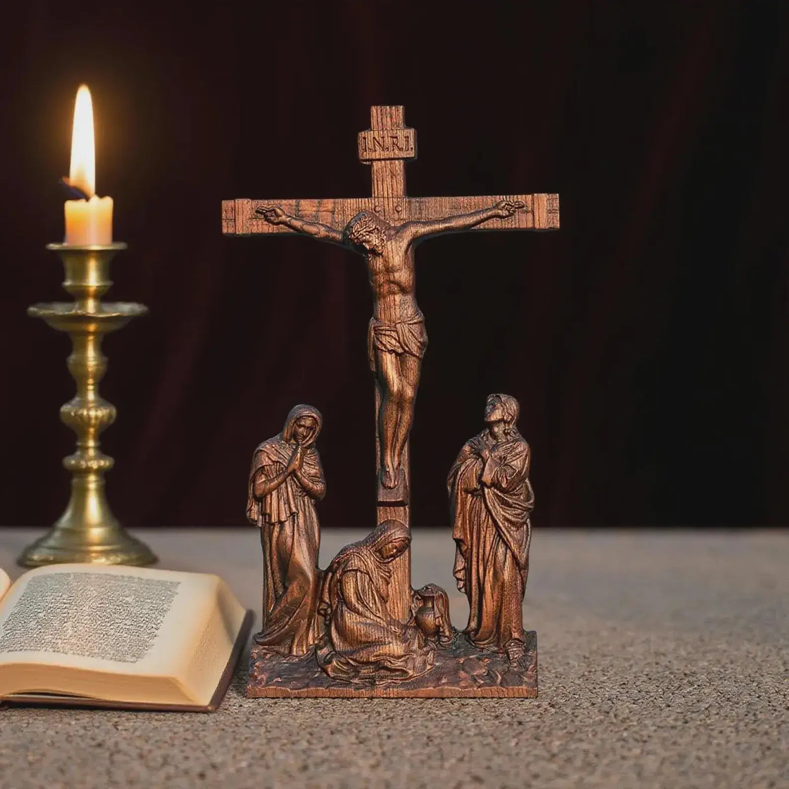 Wooden Crucifix-Viarello