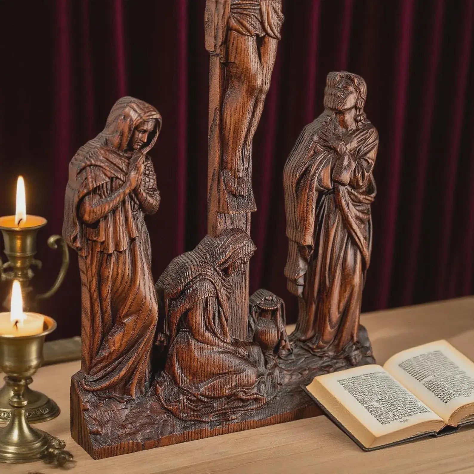 Wooden Crucifix-Viarello