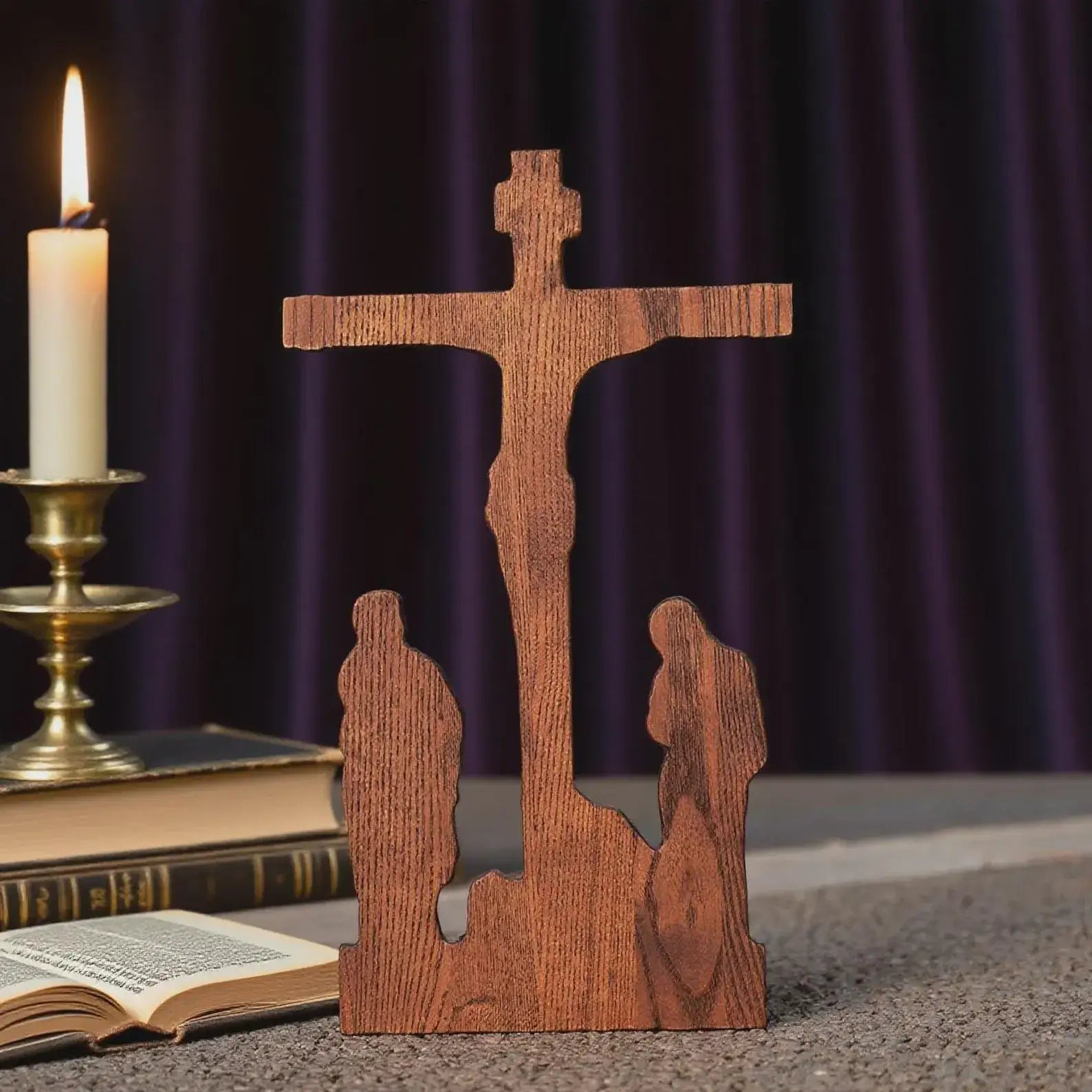 Wooden Crucifix-Viarello