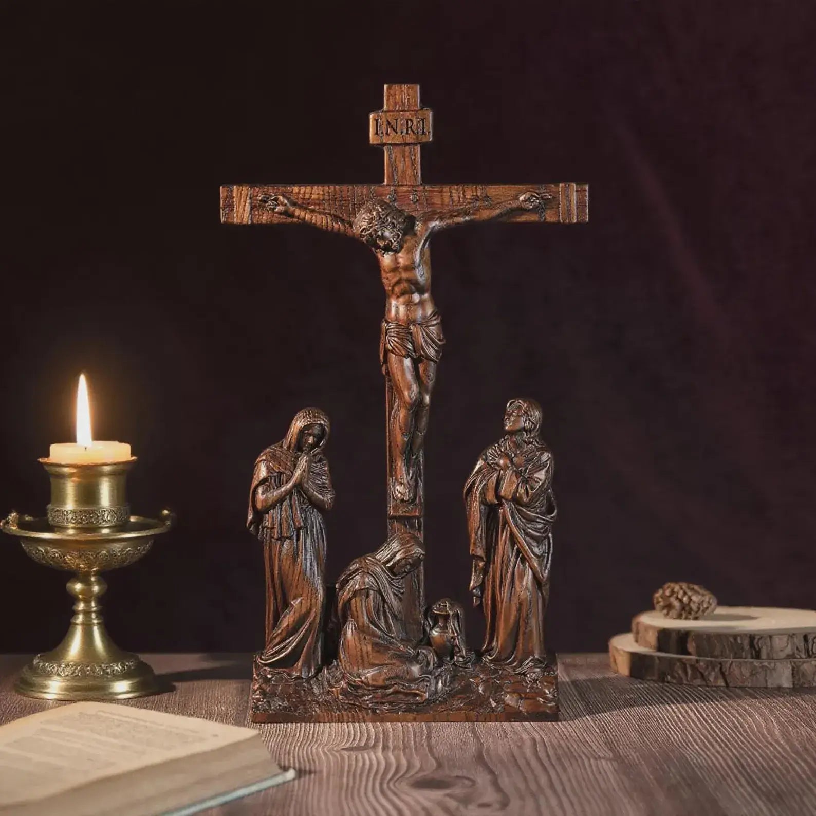 Wooden Crucifix-Viarello