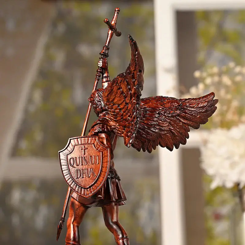 Wooden image of Saint Michael the Archangel.-Viarello