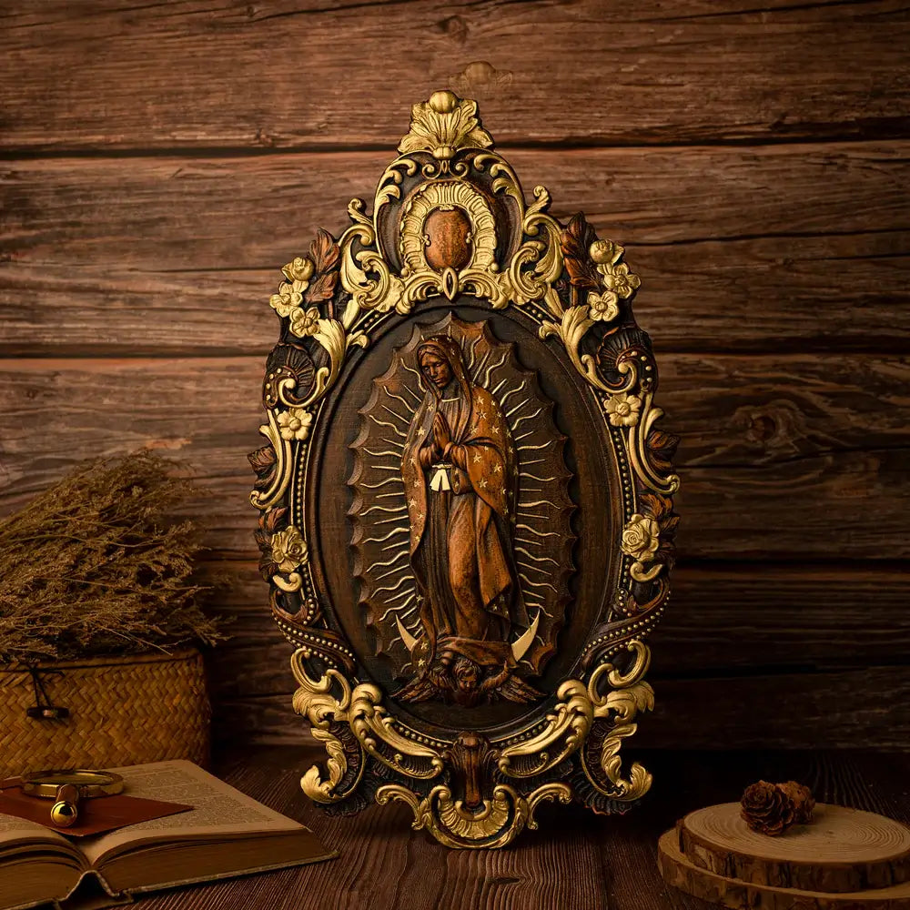 Wooden sculpture of Our Lady of Guadalupe-Viarello