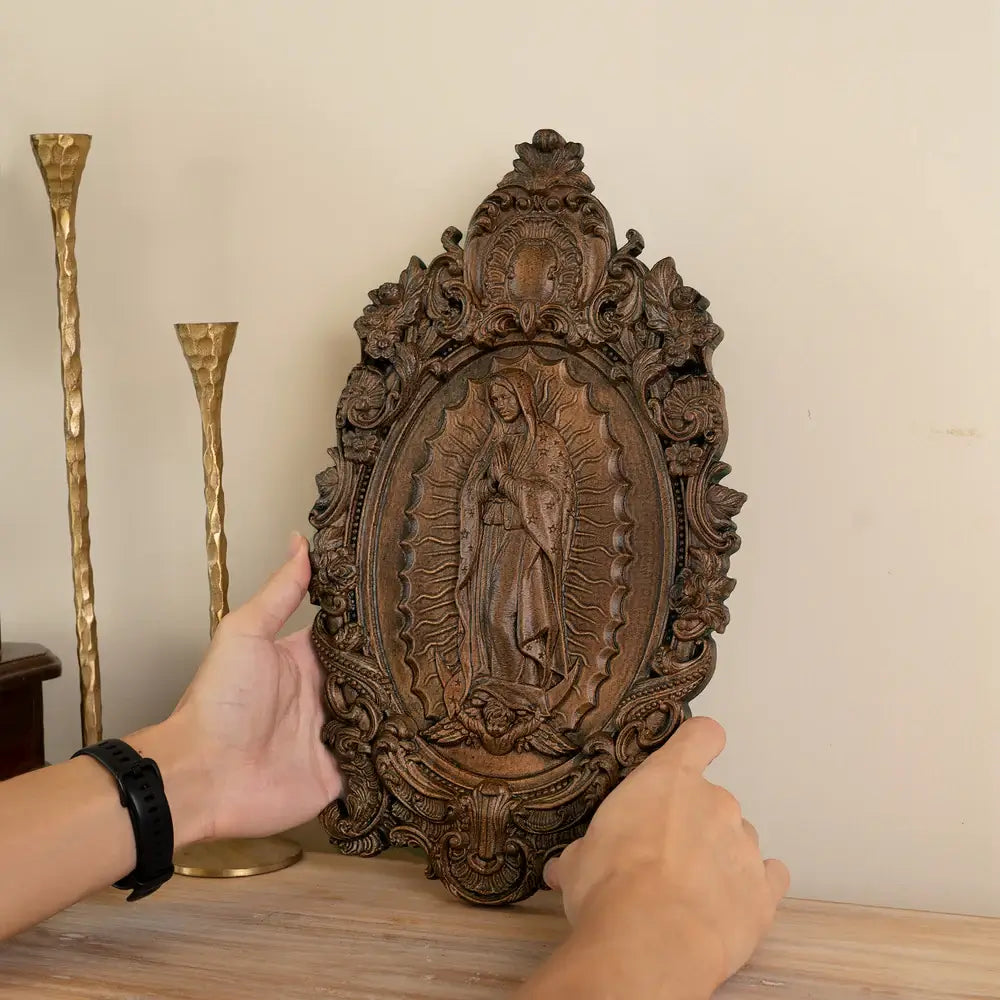 Wooden sculpture of Our Lady of Guadalupe-Viarello